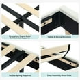 thumbnail image 1 of Tête de Lit avec Rangement Format Double - Plateforme Rembourrée Douce avec Bibliothèque pour Enfants Filles - Lattes en Bois Robustes, Support en Acier, Sans Bruit, Assemblage Facile, Aucun Sommier Requis - Beige Double, 1 of 7