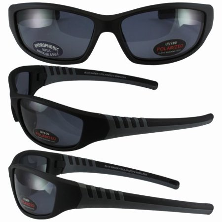 Global Vision Daytona 5 Polarized Sunglasses Glasses Black frames Smoke