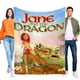 thumbnail image 1 of Jane y el Dragón anti-pilling, suave, ligera, esponjosa y acogedora de lujo para hogar y cocina – Perfecta para niños y adultos,120x80cm, 1 of 6