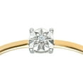 thumbnail image 3 of 9ct Gold Jewelco London 1pts Diamond Illusion Star Solitaire Engagement Ring 5mm, 3 of 8