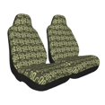 thumbnail image 2 of Naloa Green Snake Car Seat Covers 2PCs Front Car Seat Covers Universal fit for Most Cars SUVs and Trucks - 1, 2 of 5