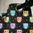 thumbnail image 4 of Ambesonne Owls Grommet Curtain, Funny Confused Serious, 50" x 54", Black Multicolor, 4 of 6