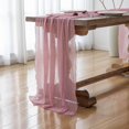 thumbnail image 3 of SXFVHN 120-inch fall table runner features a rustic tulle tablecloth, perfect for Thanksgiving and wedding decorations; it's also suitable for baby showers, gatherings with friends., 3 of 6