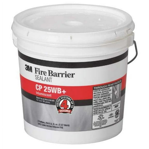 3m Fire Barrier Sealant,2 gal.,Red-Brown CP-25WB 2GAL