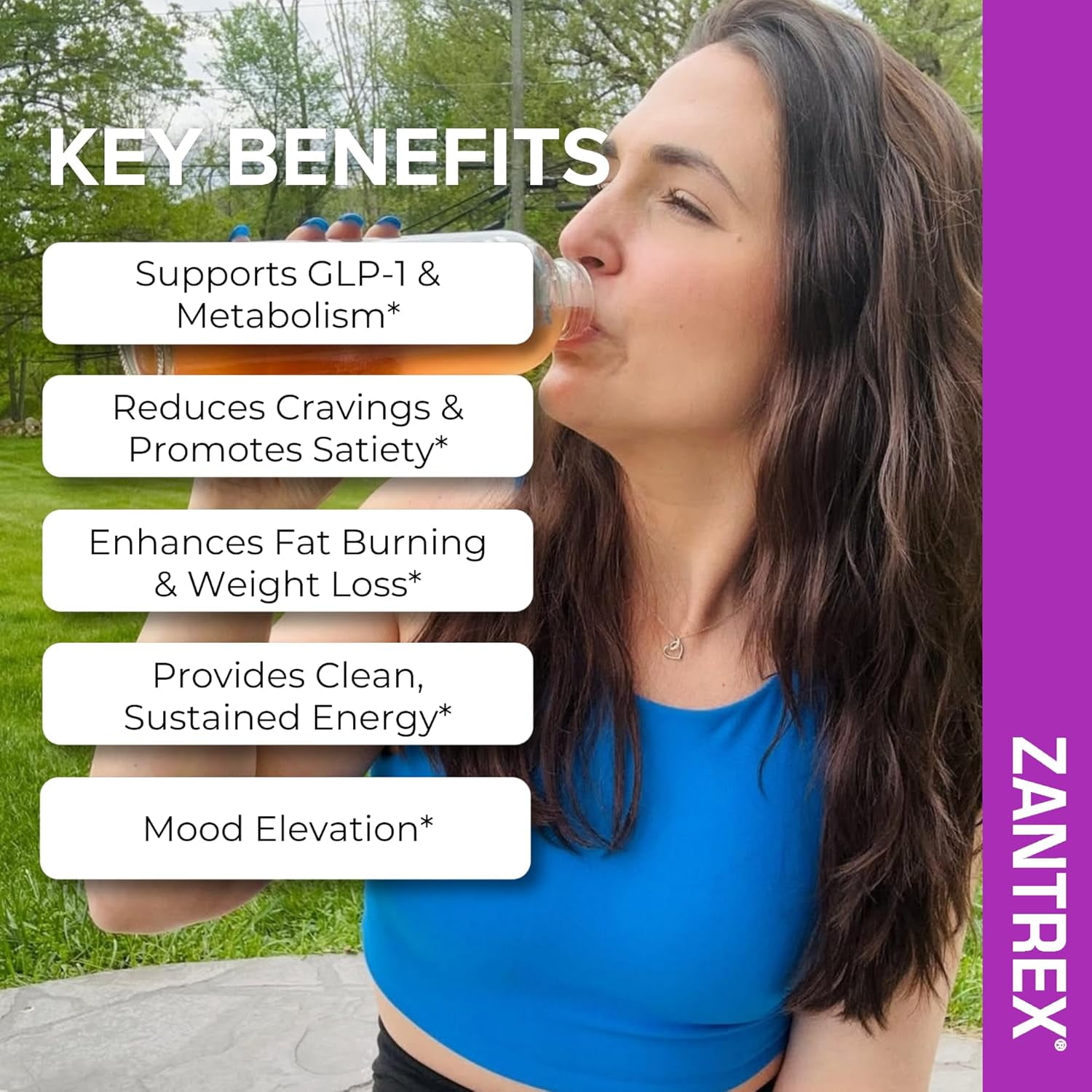 Zantrex SkinnyStix – Energy, Appetite Support, Weight Management Drink Mix, 10 Calories, Mixed Berry, 30 Packets
