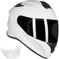 thumbnail image 1 of ILM Full Face Motorcycle Street Bike Helmet with Enlarged Air Vents, Free Replacement Visor for Men Women DOT (White, Small), 1 of 6