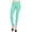 Turquoise, variant on Women's Solid Casual Lightweight Stretchy Comfort Pocket Jean Jegging Pants S-3XL