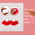 thumbnail image 4 of Binmer Rose Lamp Base Candle Lamp Base Luminous Simulation Flower Desktop Decoration Ornament, 4 of 7