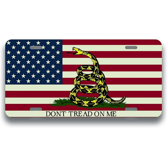 Tennessee State Flag License Plate | Metal Novelty Vanity License Plate | 6 x 12 Inch Universal Tag for Cars, Trucks, Trailers (AM009)