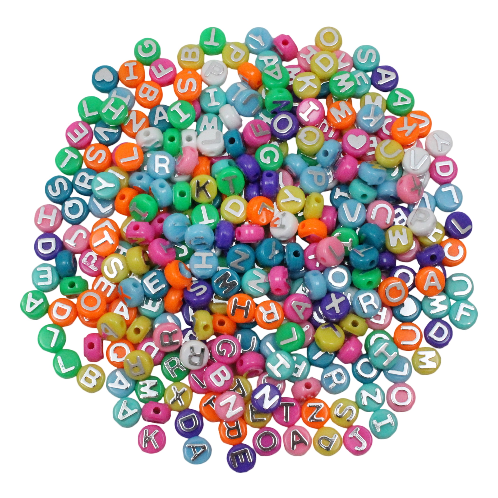 Hygloss ABC Beads, Colored, 300 Per Pack, 3 Packs