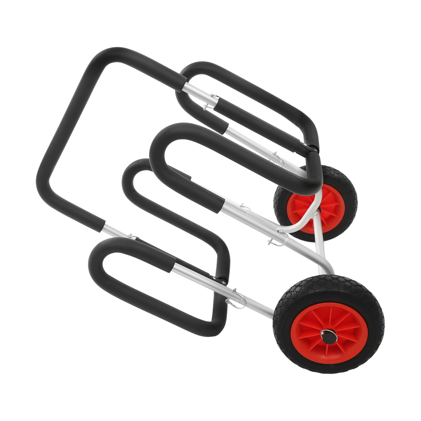 ToppiJoy Aluminum Stand up Paddle Board SUP Transport Cart with 2 Wheels, Double SUP Carrier Trolley, Paddle Board Cart for Surfboard
