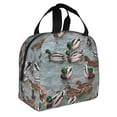 thumbnail image 2 of Vsdgher Mallard Ducks Swimming Lunch Bag, Lunch Box for Women Adult Men, Lunch Tote Insulated Cooler Lunch Container for Work/Office/Picnic/Travel, 2 of 8