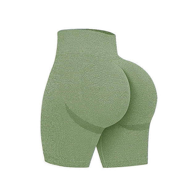 Pantalones de yoga europeos y americanos sin costuras, pantalones de ciclismo de cintura alta para verano, pantalones cortos de yoga, pantalones deportivos de fitness para mujeres, leggings
