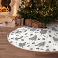 thumbnail image 5 of Zufioo Funny Chicken Print Imitation linen Christmas Tree Skirt Hemming Style for Christmas Tree Christmas Party Home Decorations-30", 5 of 6