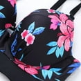thumbnail image 5 of Women Spaghetti Strap Bikini Set Floral Print High Waist 2-Piece Push-Up Padded Swimsuit XL, 5 of 6