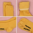 thumbnail image 7 of BambooMN Unisex Men and Women's Rayon from Bamboo Wool Blend Athletic Crew Socks for Home, Travel, Work and Sport - Yellow - 2 Pairs - Large, 7 of 7