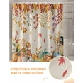 thumbnail image 6 of Orange Thanksgiving Fall Shower Curtain Set ，Waterproof Fabric Shower Curtains Orange Blue Pumpkins Botanical Rustic Shower Curtains for Bathroom,Bathroom Decor 72"x72", 6 of 7