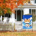 thumbnail image 5 of Thanksgiving Holiday Yard Flag Cute Pumpkins Doodle House Flag Cartoon Happy Thanskgiving Double-Side Garden Decor for Outdoor Decoration for Outdoor Garden Backyard (28x40inch), 5 of 6