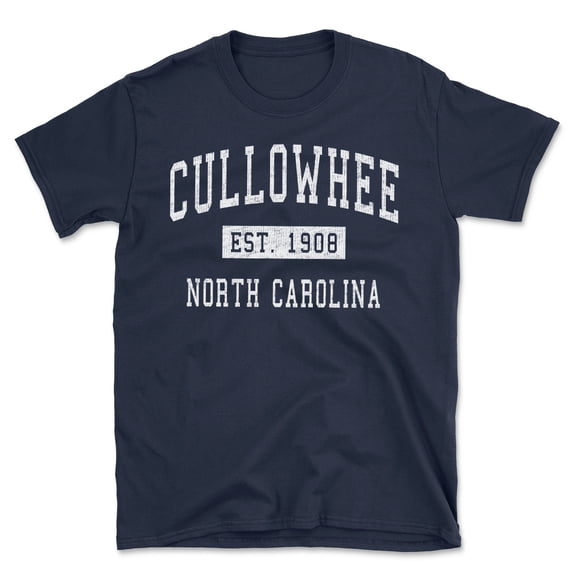 Cullowhee North Carolina Classic Established Men's Cotton T-Shirt