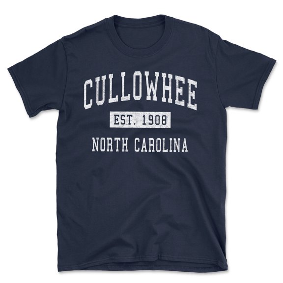Cullowhee North Carolina Classic Established Men's Cotton T-Shirt