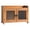 Brown, variant on Storage Cabinet, Mini Countertop Cabinet, Distressed Wood Organizer for Kitchen Living Room Bedroom Bathroom Office with Magnetic Door, 14.5 x 6.5 x 10 (White)