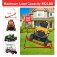 thumbnail image 5 of Lawn Mower Lift Jack, Lifting Platform 882 Lbs Weight Capacity Telescopic Maintenance Jack with Manual Handle and Power Tool Handle, Ride on Lawn Mower for Garden Tractors & Lawn Mowers, Red, 5 of 7