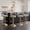 Gray 1007 4, variant on Lessmore Modern Velvet Swivel Bar Stool Set of 2 - Adjustable Height with Backrest, Gray, Gold Base