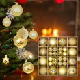 thumbnail image 2 of HOMYL 44 Pieces Christmas Ball Ornaments Set Reusable Christmas Tree Hanging Ornaments Gold, 2 of 6