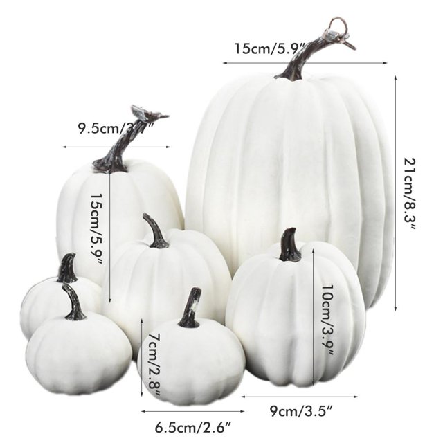 Artificial Pumpkin 7PCS Simulation Pumpkin Model Artificial Pumpkin Decoration Home Table Decor For Thanksgiving And Halloween ANGGREK Otros