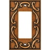 BRAINERD 64277 French Lace Single Decorator Wall Plate / Switch Plate / Cover Sponged Copper
