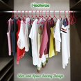 thumbnail image 6 of Plastic Clothes Hangers (20, 40, 60, 100 Packs) Heavy Duty Durable Coat and Clothes Hangers | Vibrant Color Hangers | Lightweight Space Saving Laundry Hangers (100 Pack - Red), 6 of 6