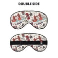 thumbnail image 2 of Fuzoiu London Landmark1 Print Sleep Masks,Eye Masks with Adjustable Strap for Sleeping,Night Eye Shade for Women Men,Eye Cover for Full Night's Sleep, Travel and Nap, 2 of 7