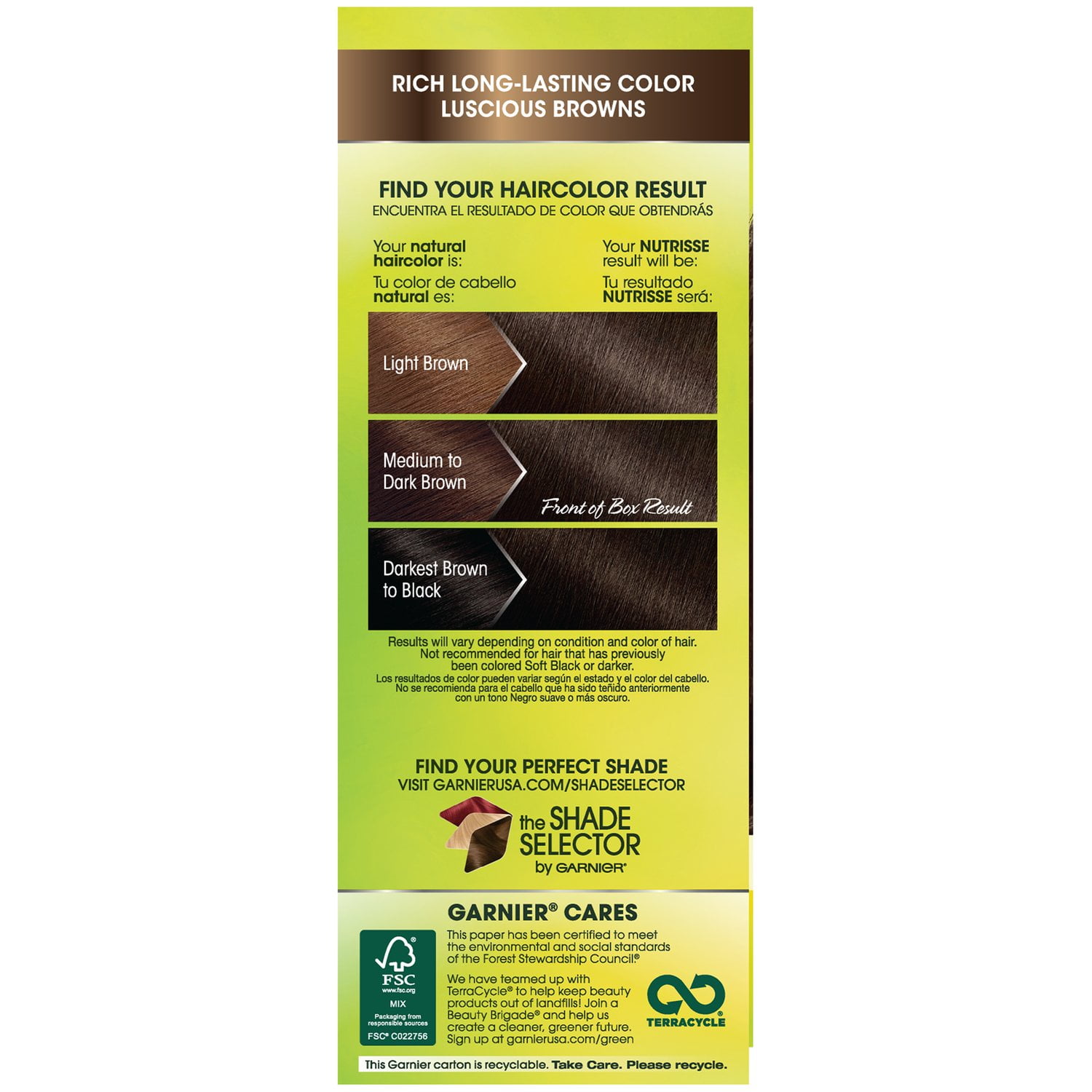 Garnier Nutrisse Nourishing Permanent Hair Color Creme - 30 Darkest Brown (Pack of 2)