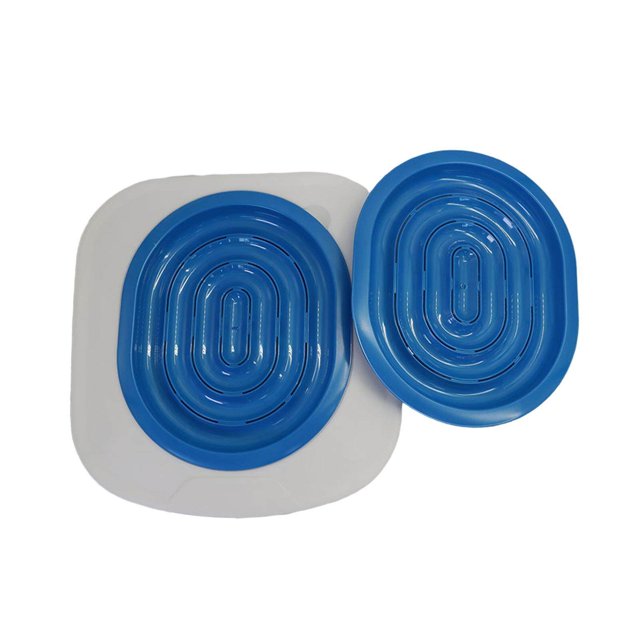 Cat Toilet Trainer Cat Litter Tray Box Training Cleaning Kit blue two netto