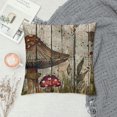 thumbnail image 2 of PHYHOO Hopyeer Vintage Rustic Spring Mushroom Decor Throw Pillow Cushion Case Cover Forest Plant Pillow Covers Outdoor Home Pillowcase White, 2 of 5