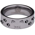 thumbnail image 2 of Paws and Ears Tungsten Carbide Ring, 2 of 9