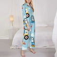 thumbnail image 4 of Bingfone Womens Pajama Sets Building Truck Print,Long Sleeve Loungewear Pajamas Set-Xx-Large, 4 of 9
