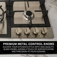 thumbnail image 5 of Urban Living 24-in. Gas Cooktop with 4 Burners in Stainless Steel, 5 of 16