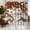 Brown Floral, variant on Farmhouse Rustic Shower Curtain with Hooks, Wooden Plank Butterfly Floral Bathroom Curtain, Western Country Inspirational Quote Waterproof Fabric Decor, 72 x 72 Inch