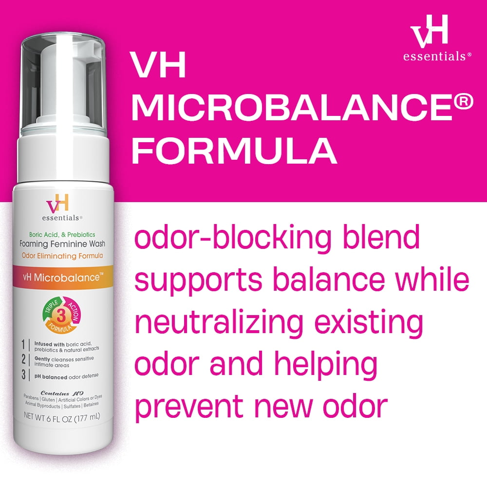 vH essentials Foaming Feminine Wash, 6 fl oz, 1 Count