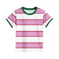 thumbnail image 1 of WRKEKC T-Shirts pour Garçons, Hauts d'Été pour Garçons, T-Shirts d'Été Décontractés de Sport pour Enfants à Rayures Imprimées à Manches Courtes à Col Rond, 1 of 4