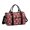 Red Christmas Tree Pattern-1, variant on Red Christmas Truck Pattern Gym Bag with Shoe Compartment, Weekender Bag with Wet Pocket and Trolley Sleeve, Durable Gifts Ideas for Gym Travel Weekend,17.3 X 11.8 X 7.5 Inches