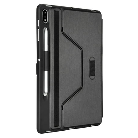 Targus - Click-In Case for 12.4" Samsung Galaxy Tab S7+, Tab S7 FE, and Tab S7 FE 5G - Black/Charcoal