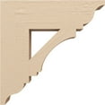 thumbnail image 3 of Ekena Millwork 5 1/2"W x 20"D x 20"H Imperial Traditional Rough Cedar Woodgrain TimberThane Bracket, Primed Tan, 3 of 6