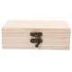 thumbnail image 1 of Unfinished Wooden Storage Box with Lock for Jewelry and Keepsakes – DIY Rectangular Treasure Chest for Home Decor and Organization, 1 of 5