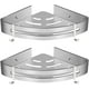thumbnail image 1 of Estante de ducha de esquina CHAO sin perforación 2 piezas aluminio organizador de champú, 1 of 5