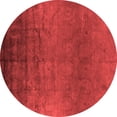thumbnail image 1 of Ahgly Company Indoor Round Oriental Red Industrial Area Rugs, 4' Round, 1 of 4