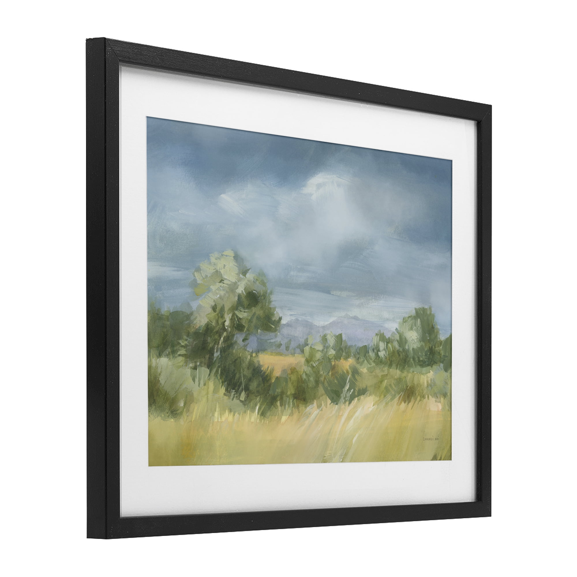 Stupell Industries Whispering Winds Countryside Black Framed Print Under Glass, design by Danhui Nai