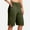 Green, variant on FUNUONY Women's Bermuda Long Shorts with Pockets High Waisted Knee Length Shorts for Women Walking Athletic Workout Shorts High Waisted Athletic Long Shorts Plus Size Wide Leg Yoga Pants Beige L