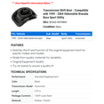 thumbnail image 2 of Transmission Shift Boot - Compatible with 1999 - 2004 Oldsmobile Bravada Base Sport Utility 2000 2001 2002 2003, 2 of 2